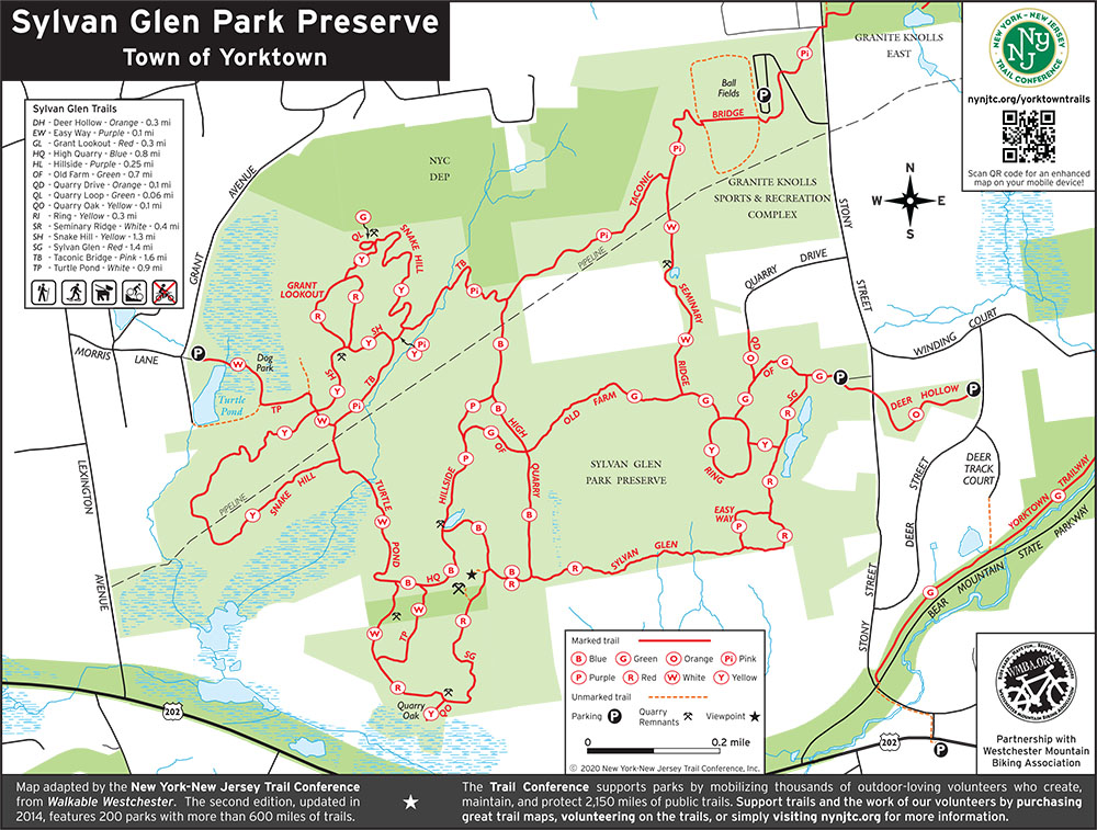 Sylvan Glen Nature Preserve Map