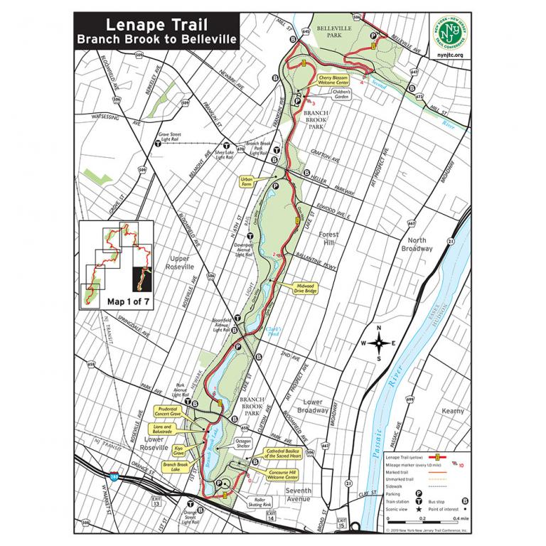 Lenape Trail Map 1 of 7