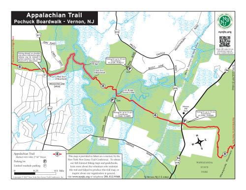 Appalachian Trail Map - Pochuck Boardwalk in Vernon