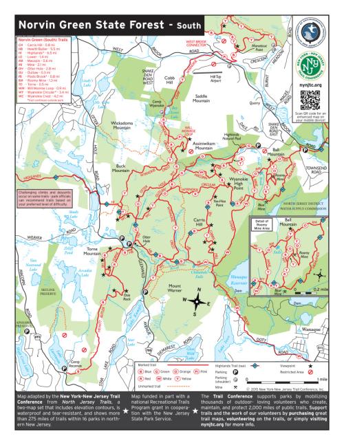 Norvin Green State Forest (South) Map