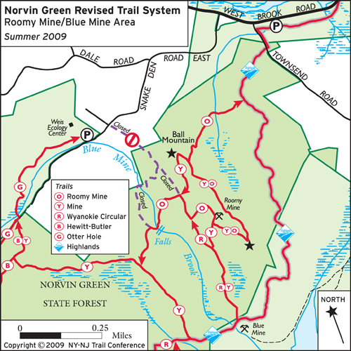 Norvin Green Revised Trail System - Summer 2009